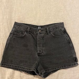 BDG High Rise Black Denim Shorts